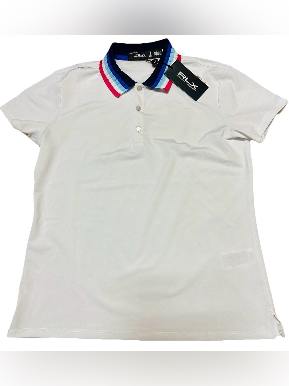 NWT Ralph Lauren Sports Polo Top Golf Tennis White S $110 Activewear Preppy